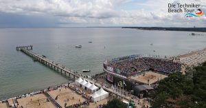 Messung der Aufschlaggeschwindigkeiten beim Beachvolleyball