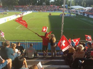 Geschwindigkeitsmessung im Faustball_WM 2019 Winterthur_Arenavariante