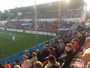 Geschwindigkeitsmessung im Faustball_WM 2019 Winterthur_Arenavariante