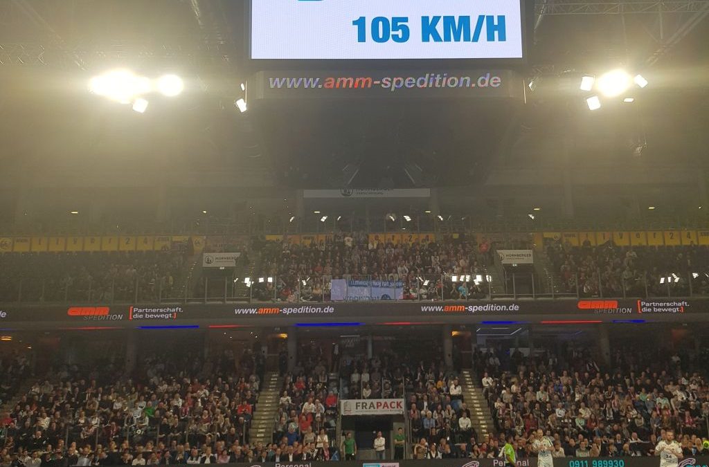 geschwindigkeitspresenting handball