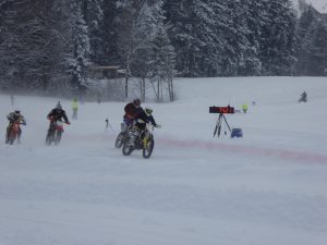 Geschwindigkeitsmessung beim Ice Racing