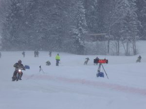 Geschwindigkeitsmessung beim Ice Racing