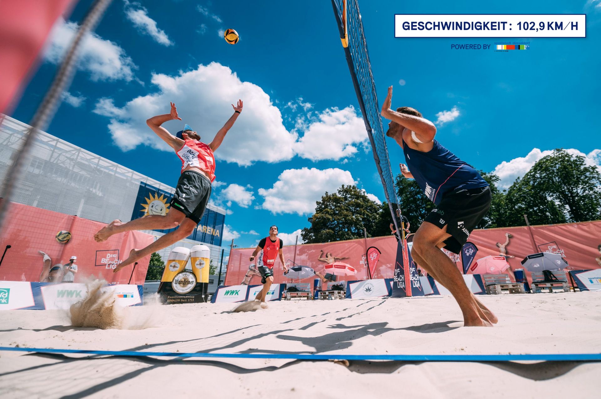 The Beach League – speed measuring in beach volleyball