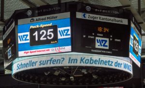 Speedmaster arena version-speed presenting in ice hockey