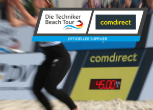 beachvolleyball-service speed presenting-sponsoring comdirect-led display