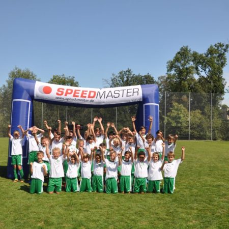 speed measurement system and the inflatable goal-highlight for kids
