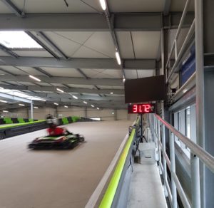 detecting and displaying of go-kart speeds-fully automatic