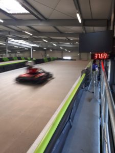 detecting and displaying of go-kart speeds-karttrack osnabrueck