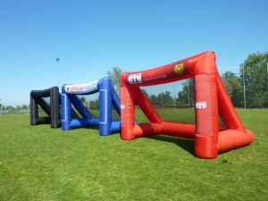 speedmaster products-inflatable goal with banner