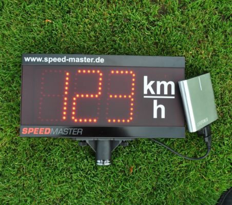 Mobile Speed meassurement system with battery
