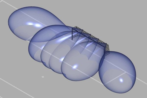 Speedmaster Arena Design Football meassuring range with 6 sensors