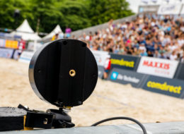 Speedmaster Geschwindigkeitsmessung Beachvolleyball Techniker Beachtour Sponsoring Comdirect
