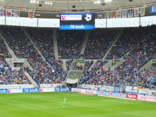 speed presenting TSG Hoffenheim Arena Display